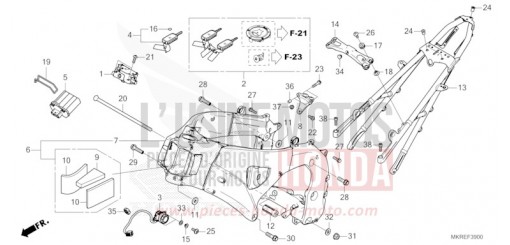 FRAME BODY CBR1000SPR de 2024